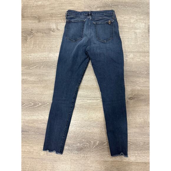 Joe's Jeans Dark Wash The Charlie High Rise Skinny Ankle Blue Jeans, Size 28 - Picture 2 of 5